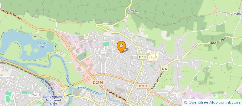 localisation de l'entreprise HETE  SAINT-AMAND-MONTROND