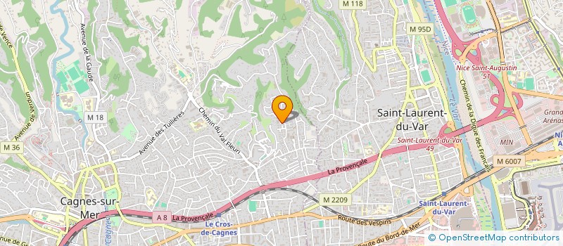 localisation de l'entreprise HETHO à CAGNES-SUR-MER