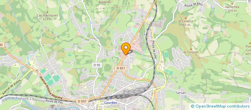 localisation de l'entreprise HETM  LOURDES