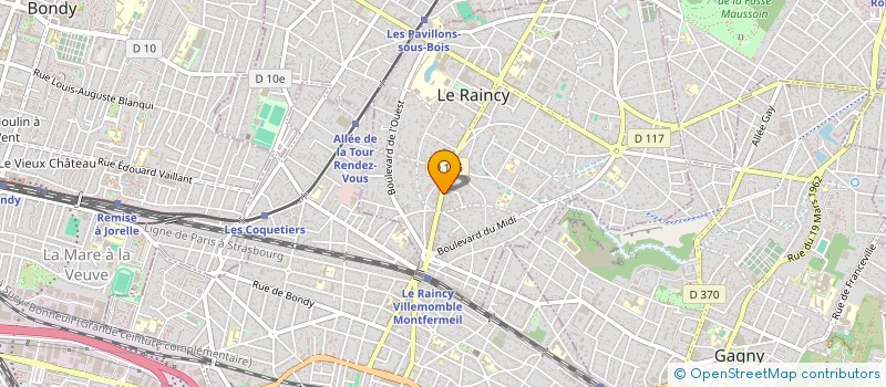 localisation de l'entreprise HETRE  LE RAINCY