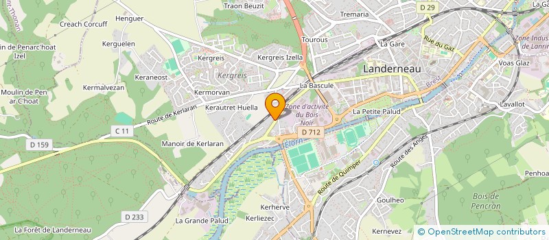 localisation de l'entreprise HETRE FORMATION à LANDERNEAU