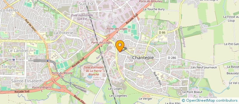 localisation de l'entreprise HETRE RACINES  CHANTEPIE