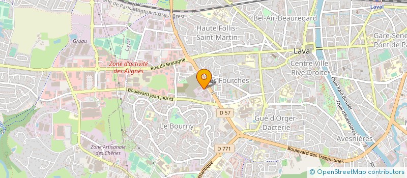 localisation de l'entreprise HEUDE BATIMENT à LAVAL