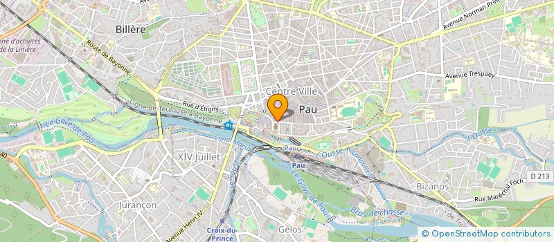 localisation de l'entreprise HEUGAS ET FRERES à PAU