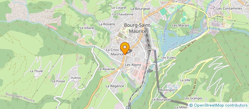 localisation de l'entreprise HEUGAS - MALGRAS LMNP  BOURG-SAINT-MAURICE