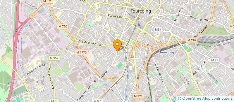 localisation de l'entreprise HEUGEBAERT à TOURCOING