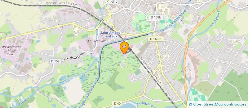 localisation de l'entreprise HEUILLE ET FILS à SAINT-AMAND-LES-EAUX