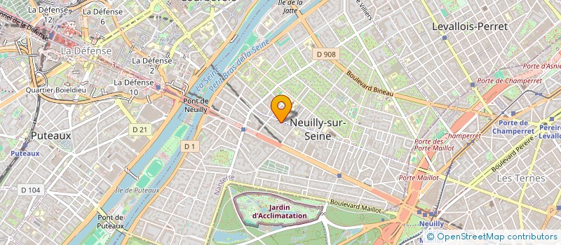 localisation de l'entreprise HEULADIS à NEUILLY-SUR-SEINE