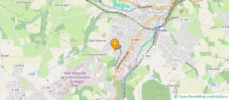 localisation de l'entreprise HEUNOMIA  L'ARBRESLE