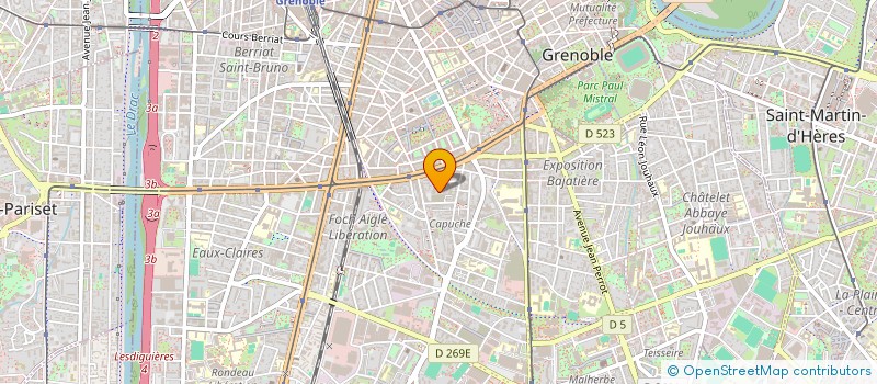 localisation de l'entreprise HEURE'DIF à GRENOBLE
