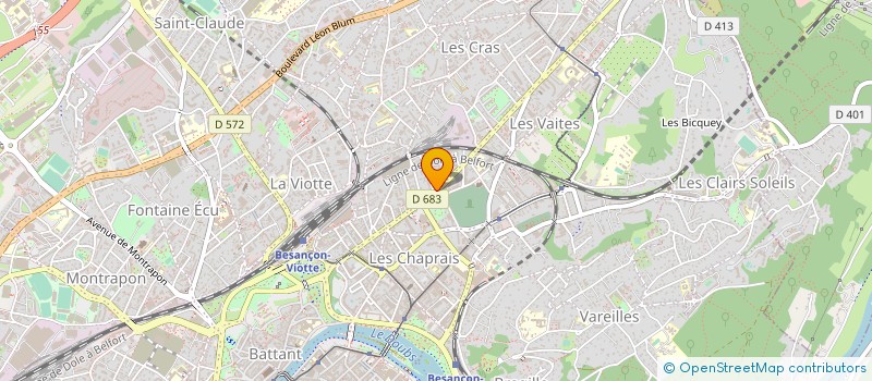 localisation de l'entreprise HEUREQUAL 25 à BESANCON