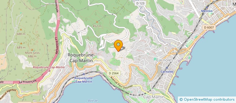 localisation de l'entreprise HEURES CLAIRES à ROQUEBRUNE-CAP-MARTIN
