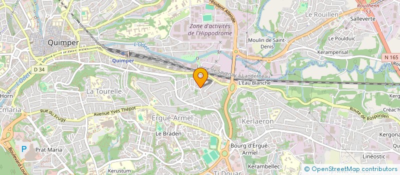 localisation de l'entreprise HEURIS FORMATION à QUIMPER