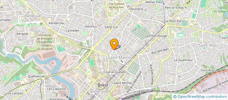 localisation de l'entreprise HEURISTEC CONSEIL à BREST