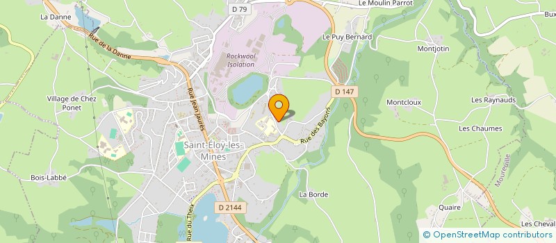 localisation de l'entreprise HEURTAULT ET WROBLEWSKI  SAINT-ELOY-LES-MINES