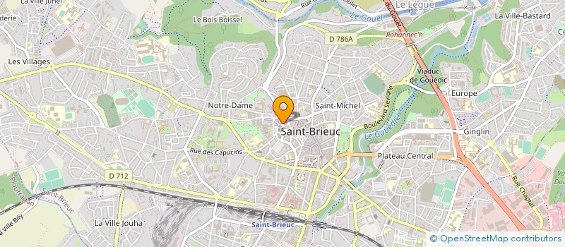 localisation de l'entreprise HEURTAULT IMMOBILIER à SAINT-BRIEUC