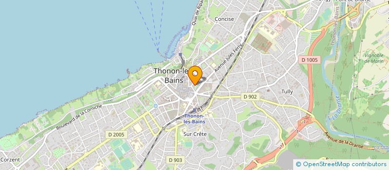 localisation de l'entreprise HEURTEBISE à THONON-LES-BAINS