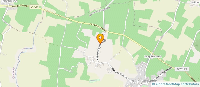 localisation de l'entreprise HEURTEBISE ET FILS  JARNAC-CHAMPAGNE