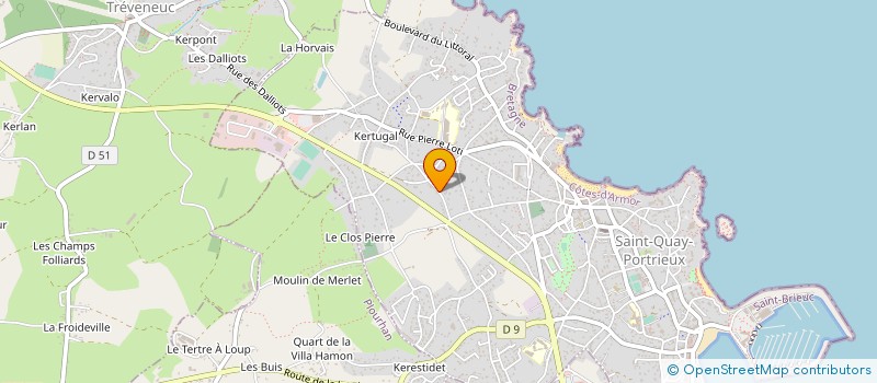 localisation de l'entreprise HEURTEL à LANTIC