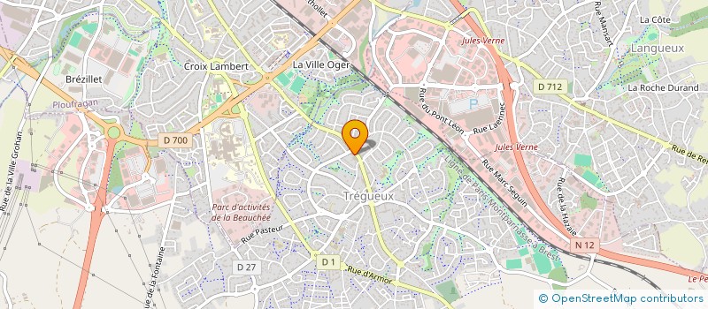 localisation de l'entreprise HEURTEL AUTOMOBILES à TREGUEUX