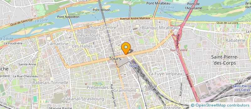 localisation de l'entreprise HEURTELOUP GESTION ET CONSEILS à TOURS