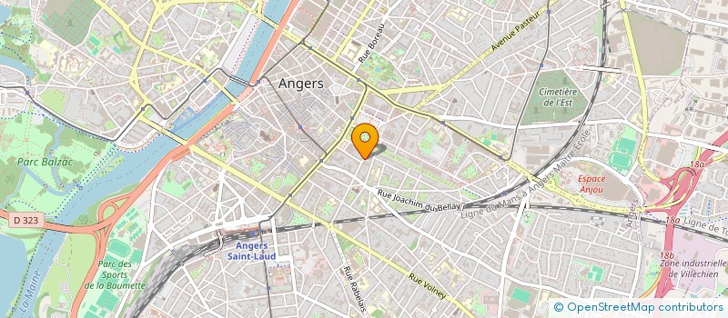 localisation de l'entreprise HEUSSE ANESTHESISTE  ANGERS