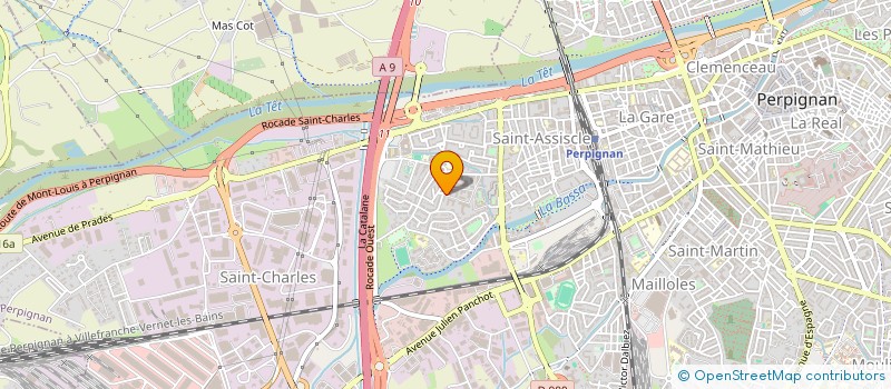 localisation de l'entreprise HEUZE P & BEAR B SCM  PERPIGNAN