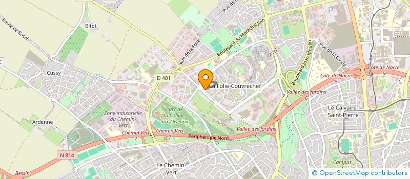 localisation de l'entreprise HEUZIMMO à CAEN