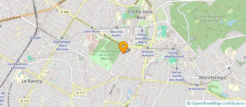 localisation de l'entreprise HEV à CLICHY-SOUS-BOIS