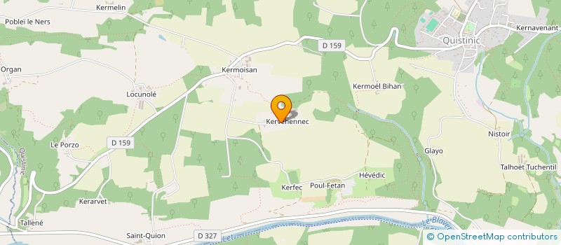 localisation de l'entreprise HEVA  PLUMELIAU-BIEUZY