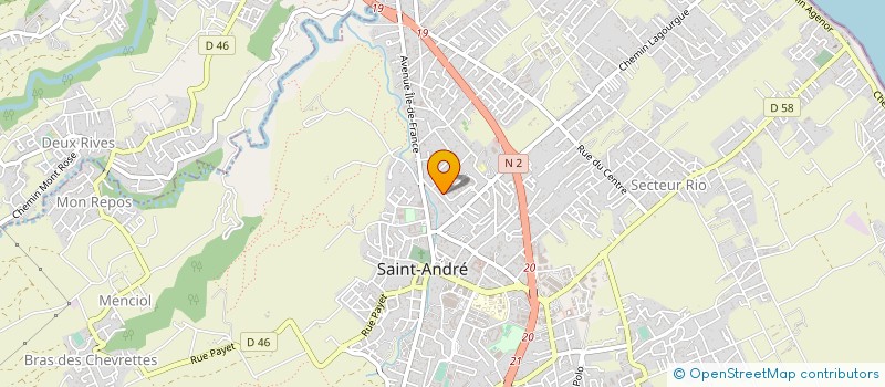 localisation de l'entreprise HEVA LIGNE COIFFURE MIXTES SARL à SAINT-ANDRE