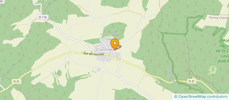 localisation de l'entreprise HEVAL à CHAMBOEUF