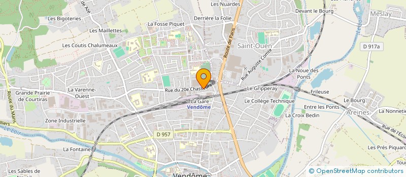 localisation de l'entreprise HEVAL  VENDOME