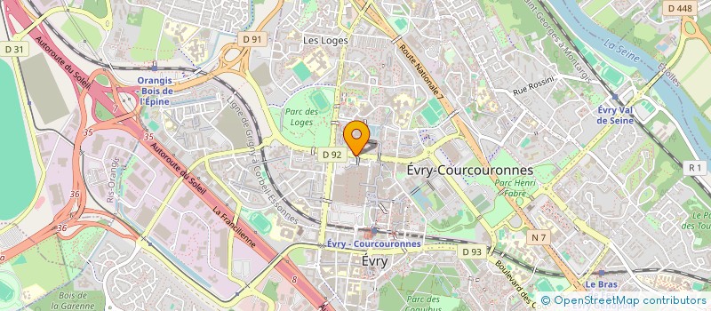 localisation de l'entreprise HEVALOMA à EVRY-COURCOURONNES