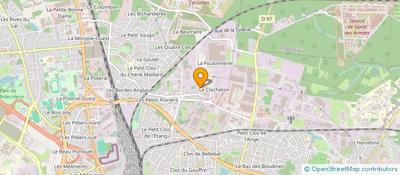 localisation de l'entreprise HEVAMED à SARAN
