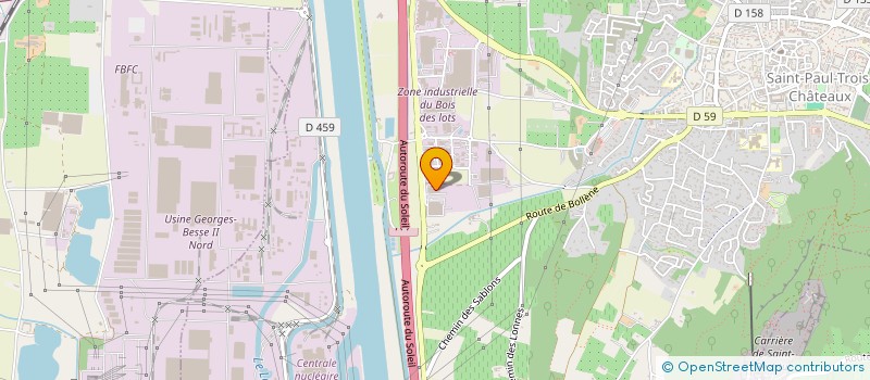 localisation de l'entreprise HEVATECH  SAINT-PAUL-TROIS-CHATEAUX