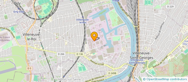 localisation de l'entreprise HEVATRANS  VILLENEUVE-LE-ROI