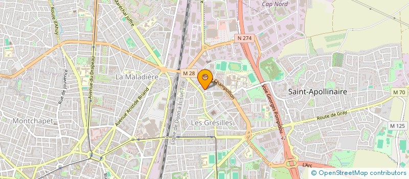 localisation de l'entreprise HEVEA à DIJON