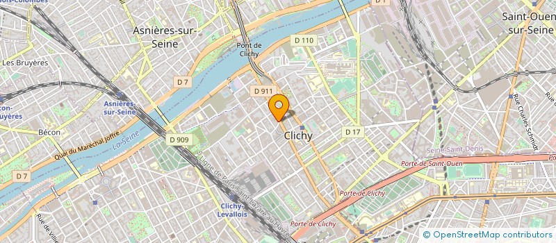 localisation de l'entreprise HEVEA MENUISERIE à CLICHY