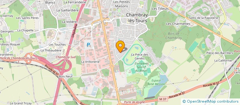 localisation de l'entreprise HEVEAS CARAIBES  CHAMBRAY-LES-TOURS