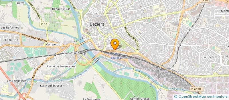 localisation de l'entreprise HEVEDO  BEZIERS