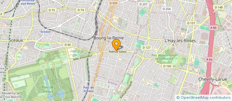 localisation de l'entreprise HEVENET à BOURG-LA-REINE