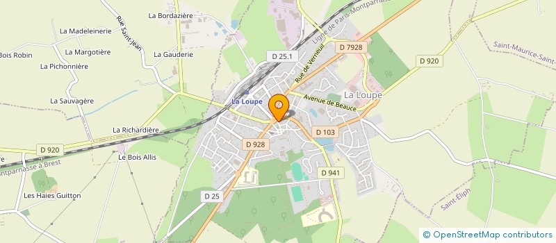 localisation de l'entreprise HEVI à LA LOUPE