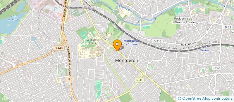 localisation de l'entreprise HEVI à MONTGERON