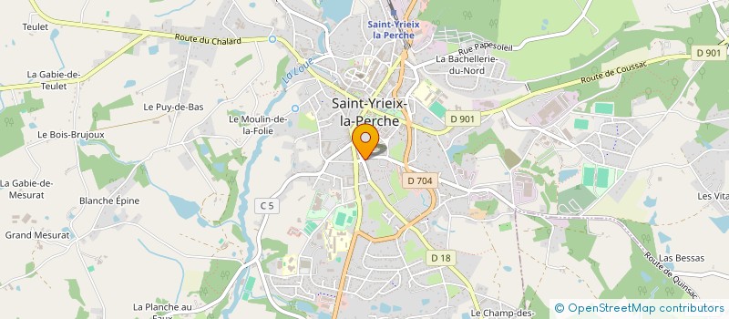 localisation de l'entreprise HEVI  SAINT-YRIEIX-LA-PERCHE