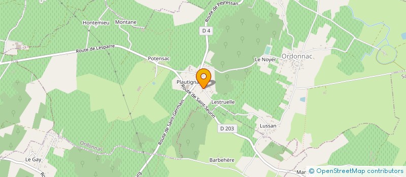 localisation de l'entreprise HEVIBA  ORDONNAC