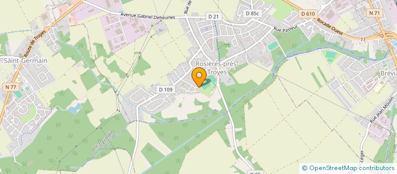 localisation de l'entreprise HEVIDI  ROSIERES-PRES-TROYES