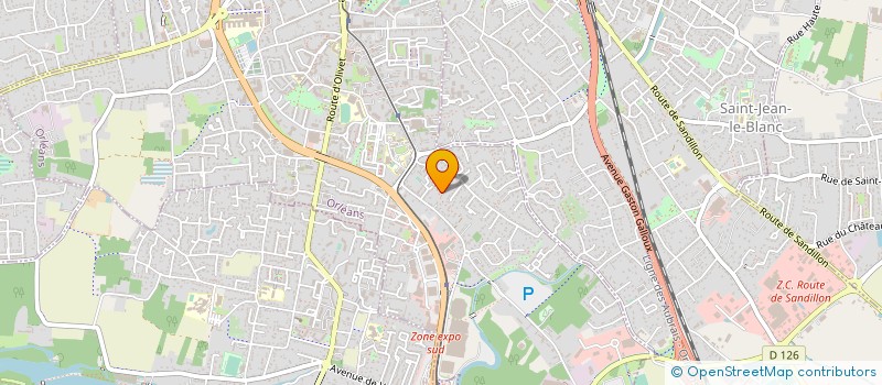 localisation de l'entreprise HEVIPARE à ORLEANS