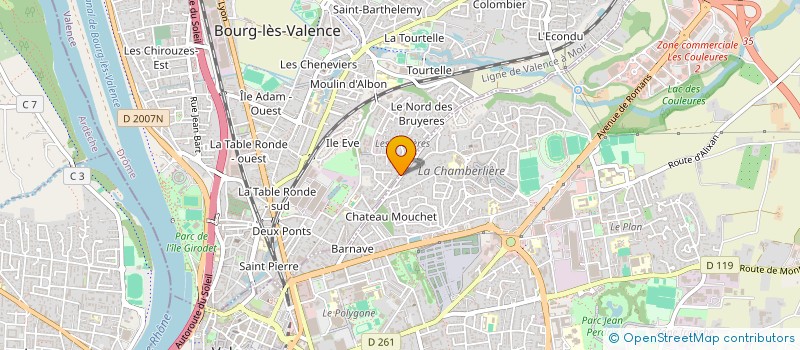 localisation de l'entreprise HEVOLS INVEST  BOURG-LES-VALENCE