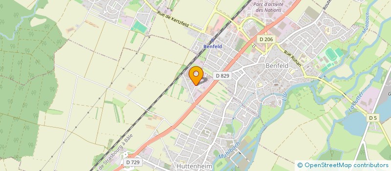 localisation de l'entreprise HEWE FRANCE  HUTTENHEIM